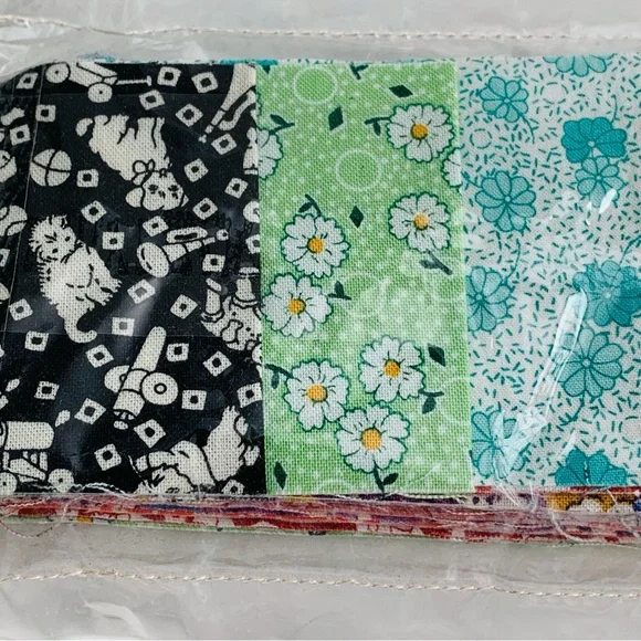 Chick Strips 2.5" WOF Quilt Fabric Strips 10 Multi Floral & Novelty Prints 2 Pk - Picture 7 of 11